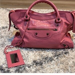 Pink Balenciaga City Bag